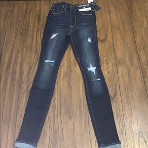 Ultra High-Rise Jean-Leggings